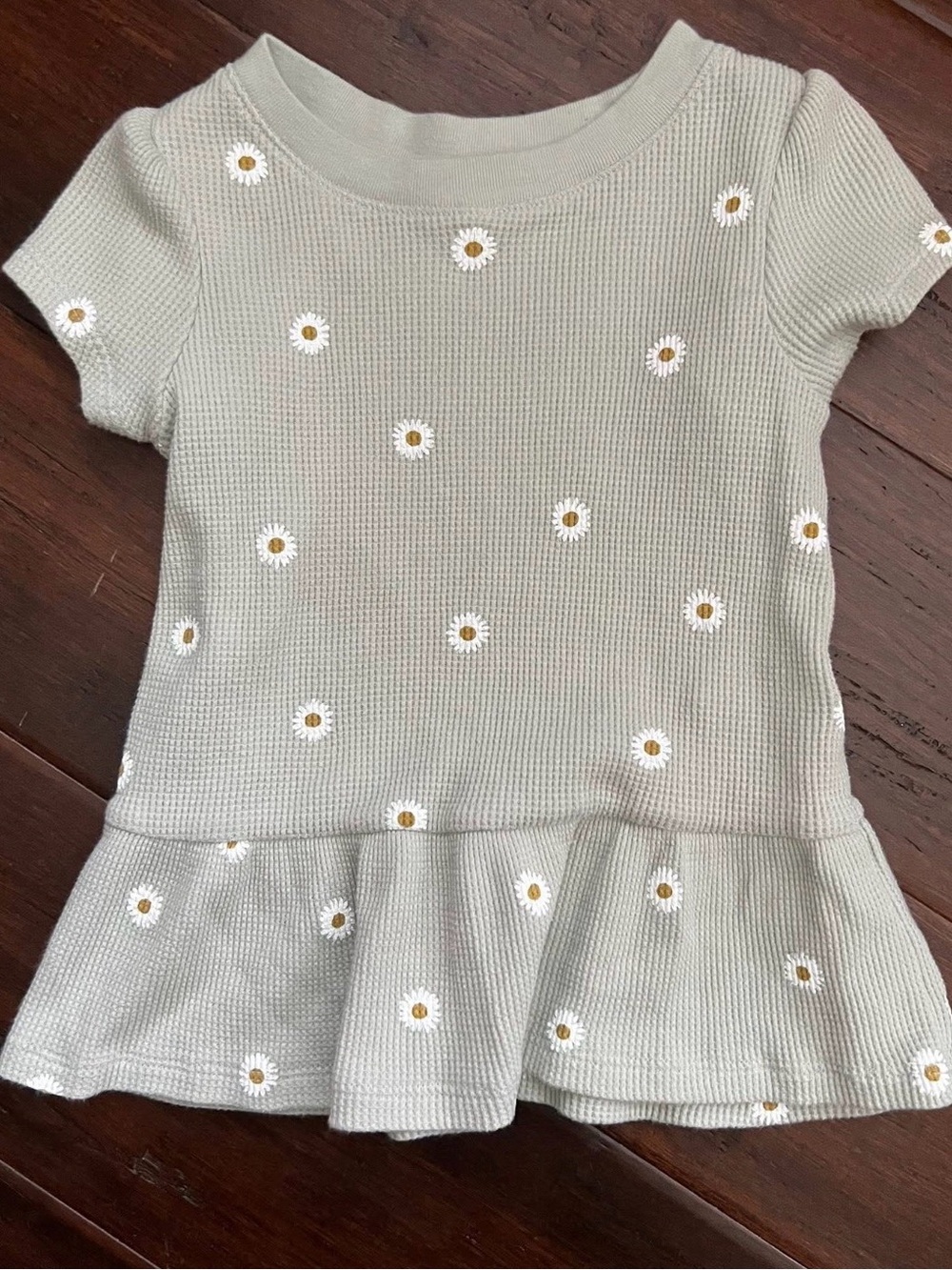 BUNDLE -Cat & Jack Cream floral sage green & a plain sage green